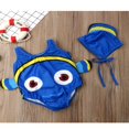 thumbnail image 3 of Toddler Boy Girl Fish Bathing Suit with Hat One Piece Swimsuit Set, 3 of 6
