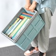 thumbnail image 3 of Dvruxg Clothes Storage Organizer Rolling Storage Box on Wheels Practical Folding Bins, Plastic Tote Storage Box Container Stackable Folding Utility Crates for Clothes Books Snack, 3 of 5