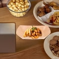 thumbnail image 4 of SHOWERORO 125 Pcs Plateaux Alimentaires en Carton Plateaux pour Hot-Dogs Papier Kraft pour Collations Frites, 4 of 6