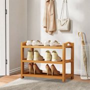 Amzcrzy Bamboo Shoe Rack Shoe Rack Bamboos Shoe Rack Home Floor Concise Shoe Rack Multi-Layer Shelf Dormitory Space Saving Storage Small Shoe Cabinet Dresser Dorm Room Essentials Closet Organizer