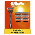 thumbnail image 1 of Gillette Fusion5 Shaving Razor for Men, 1 Razor Handle, 7 Razor Blade Refills, with Lubrication Strip and Precision Trimmer for Men, 1 of 8