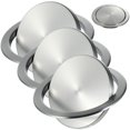 thumbnail image 3 of Trash Chutes, 3pcs Embedded Countertop Trash Chute Lids, Countertop Built-In Trash Grommets Round Covers, Stainless Steel Swing Flap Trash Bin Lids for Kitchen Bathroom Countertop Office Desk, 3 of 7