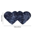 thumbnail image 3 of EGNMCR Valentine Day Decorations, Valentine's Day Fluffys Rugs For Bedroom 40X20In Machine Washable Living Room Rug Carpet Heart Shaped Bedside Rug Rugs Non Slip Carpet Mats Home Decor Polyester Rug, 3 of 6