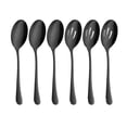 thumbnail image 1 of Wweixi 6pieces Lightweight And Portable Stainless Steel Set For Easy Dining On Go Stainless Steel Spoons Easy To Clean black 1Set, 1 of 6