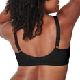 thumbnail image 3 of Playtex Womens Smoothing Wirefree Minimizer Bra, 40D, Black, 3 of 5