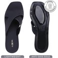 thumbnail image 4 of ROXONI Women Slippers Shower Pool Sandals Criss Cross Bathroom Quick Drying Slippers, 4 of 5
