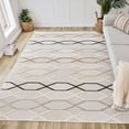 thumbnail image 1 of Rug Branch Maison Geometric Indoor Area Rug, Cream Beige, Modern - Living Room, Bedroom, Dining Room, and Kitchen, 1 of 5
