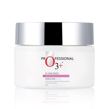 O3+ D-Tan Professional Pack For Instant Tan Removal For All Skin Types - Suitable For All Skin Types, 50Gm | Detan Pack For Tan Removal