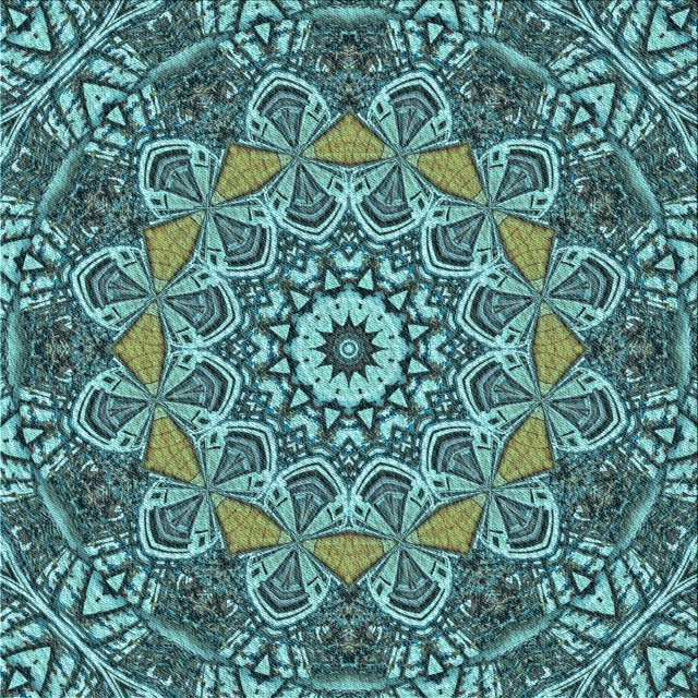 Ahgly Company Tapis d'Intérieur Lavable en Machine Carré Turquoise Moyen Vert, 4 Pieds Carré