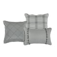 thumbnail image 2 of JML Cal King Comforter Set 7 piece,Microfiber Needle Stitch Pinch Pleat Comforter Bed in A Bag, 2 of 5