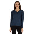 thumbnail image 1 of Inkmeso Solid Button Henley T-shirt For Womens Casual BasicLong SleeveTee T-shirts, 1 of 7