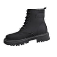 thumbnail image 2 of Styesk Bottes pour Femmes Mode Bottes Mi-Mollet pour Femmes Décontractées Bout Rond Bottes Confort Chaussures Décontractées Bottes de Travail pour Femmes, 2 of 9