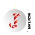 thumbnail image 2 of 26 Letter Ornament Cane Candy Letter Ornament, 2 of 5