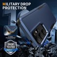 thumbnail image 3 of KOMI for Samsung Galaxy S25 Ultra Case with HD Screen Protector, 10 FT Military Grade Drop Protection, Anti-Slip Phone Case, Blue, 3 of 5