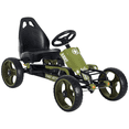 thumbnail image 1 of Aosom Ride-on Pedal Go Kart with Adjustable Seat and Hand Brake, Green, 1 of 10