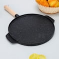 thumbnail image 4 of Poêle à Griller Barbecue, Design Double Face, Antiadhésive, Répartition Uniforme de la Chaleur, Gril Portable Extérieur en Bois Composite, 4 of 7
