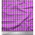 thumbnail image 1 of Soimoi Poly Georgette Fabric Gingham Check Decor Fabric Printed Yard 52 Inch Wide, 1 of 3