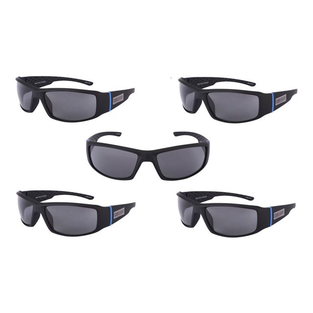 Police/Sheriff TAC Polarized Sport Wrap Thin Blue Line Sunglasses