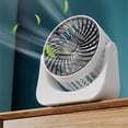 thumbnail image 4 of Limited Time Deal Iumwxz Desktop Mini Desktop Small Fan Desk Fan USB Charging High Wind Three Speed Silent Dormitory Home Circulation Fan Fan for Bedroom Home Decor, 4 of 8