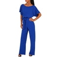 thumbnail image 1 of Kcodviy Combinaison Droite Tenue de Boîte de Nuit Femme Col Roulé Body pour Femme Jambe Courte avec Ceinture Combinaisons de Mariage pour Femme Combinaison à Manches Combinaison pour Femme, 1 of 4