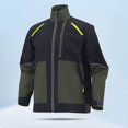 thumbnail image 2 of Men's Rip-Resistant Work Jacket Color Block Clothing Durable Clothes Long Sleeve Tops Labor Tees Protective Layer Utility Coat, 2 of 4