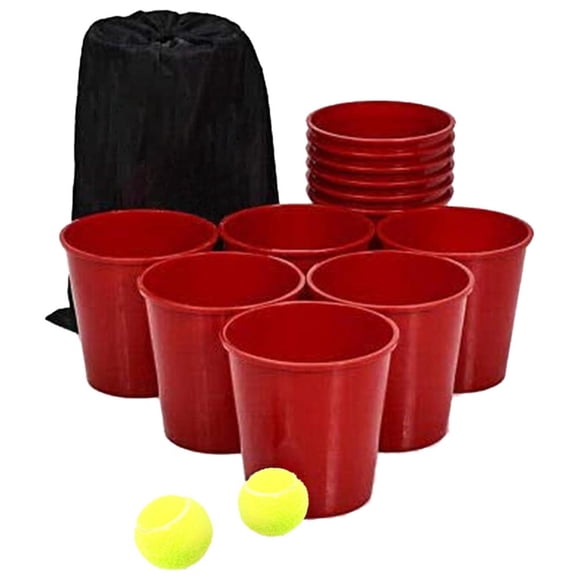 QualitChoice Jeu de Seau Géant Pong pour Intérieur Extérieur Plage Camping Tailgating Pelouse Jardin