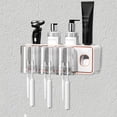 thumbnail image 1 of LSLJS Toothbrush Holders for Bathrooms, Toothbrush Holder Wall Mounted with Toothpaste Dispenser,With Toothbrush Cup,Tray Bathroom Toothbrush Toothpaste Dispenser, Toothbrush Holder, 1 of 5