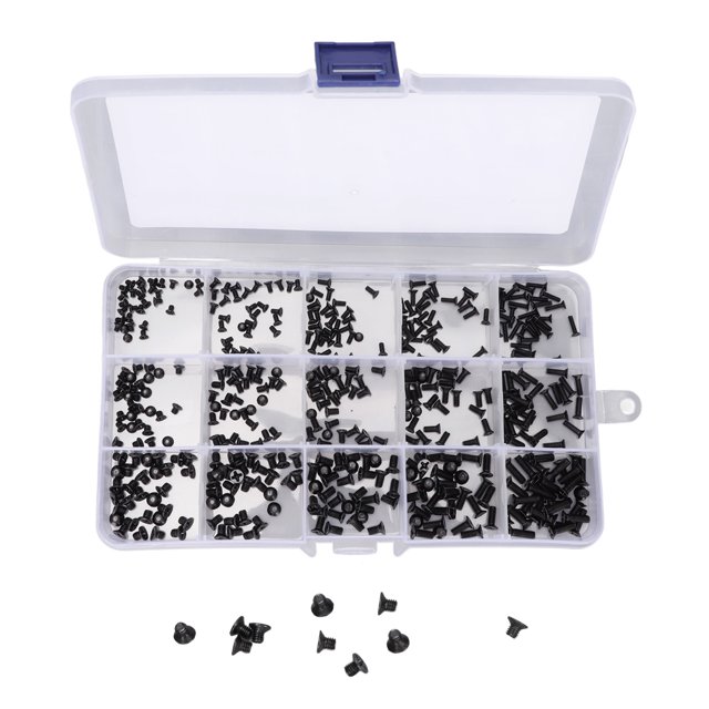 Vis pour Ordinateur Portable, Kit de Vis Universelles 450 Pcs en Acier au Carbone pour Réparation Électronique