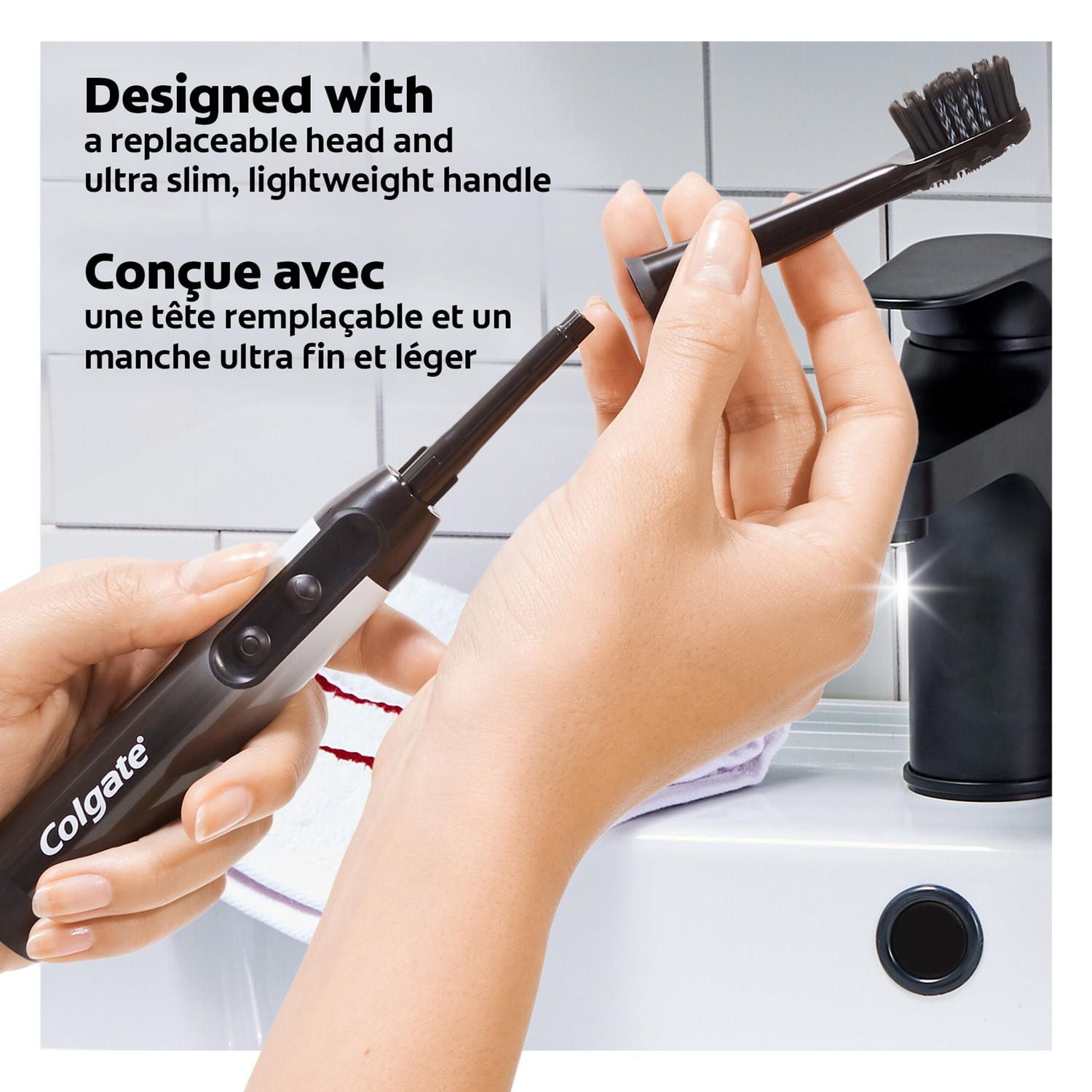 Colgate 360 Charcoal Sonic Powered Battery Toothbrush