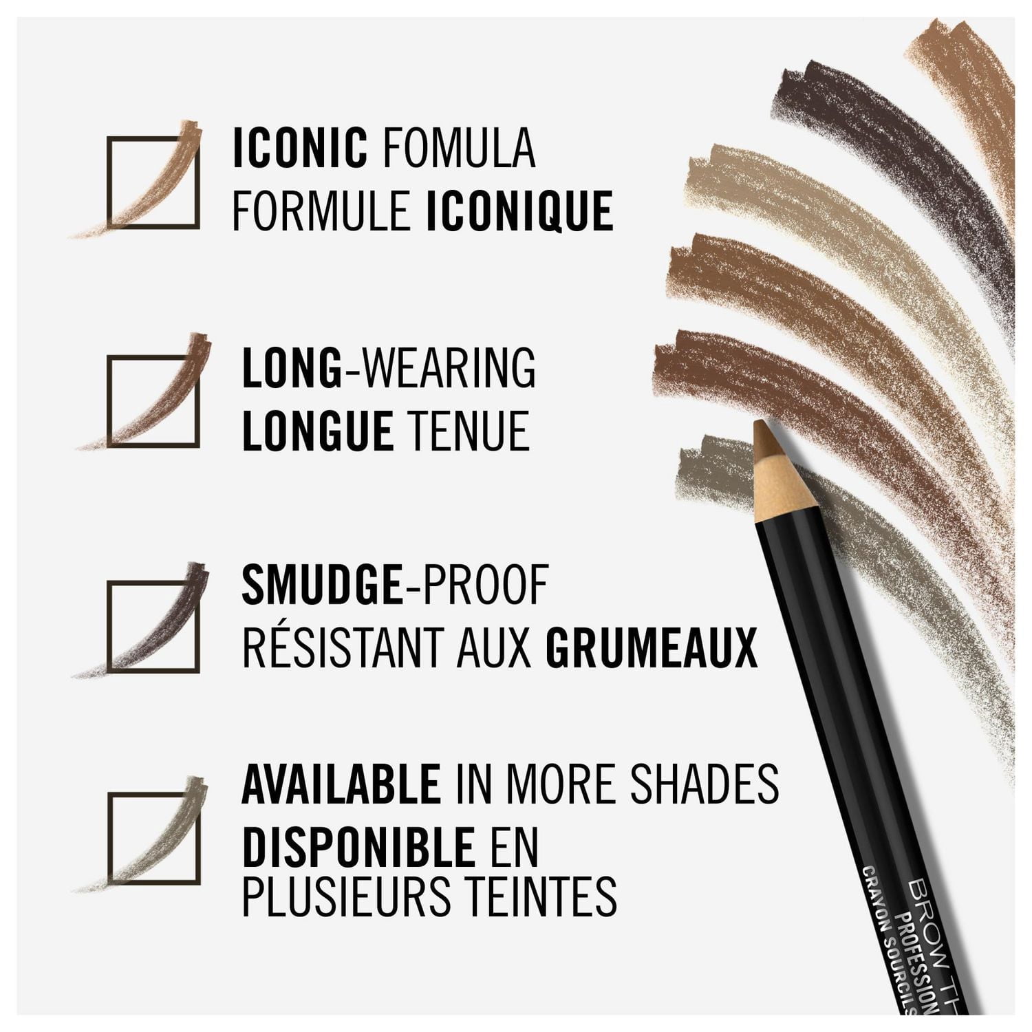 Rimmel Crayon Professionnel Brow This Way, Sourcils Naturels, Crayon 2 En 1 Avec Brosse Intégrée, 100% Sans Cruauté