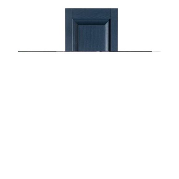 Volets Perfect IR521559004 Volets Décoratifs Extérieurs à Panneau Surélevé Premier, Bleu Bedford - 15 x 59 Po