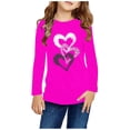 thumbnail image 1 of RXIRUCGD Chemises à Manches Longues pour Filles, Col Rond Mignon, Blouses Décontractées Élégantes (Rose Vif, Taille : 13 Ans), 1 of 5