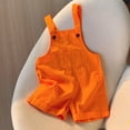 thumbnail image 2 of Plebaso Combinaison Short Décontractée d'Été Sans Manches pour Filles, Couleur Unie, à Bretelles Spaghetti, avec Poches, 2 of 6