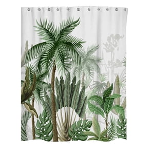 35x71IN Rideaux de douche blanc imperméables Rideaux modernes de douche Accessoires de salle de bain Odor Gratuit et compatible avec les douches standard pour salle de bains, Ensemble de rideaux de bain de luxe en tissu pondéré