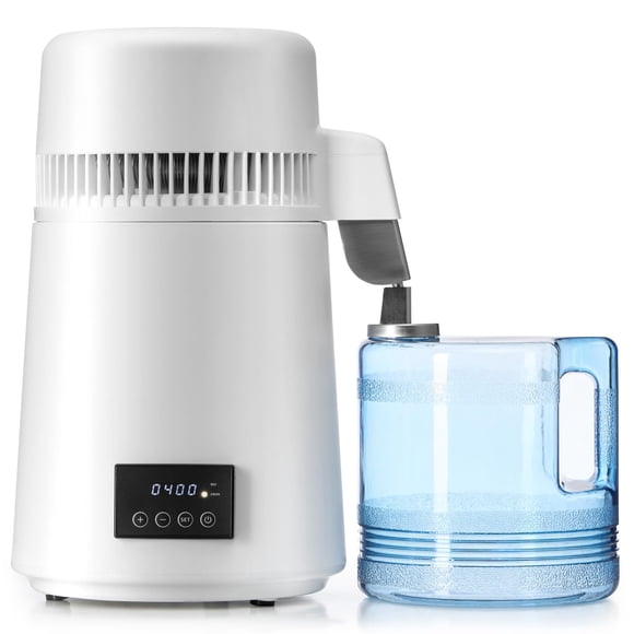 CO-Z 1.1 Gal Water Distiller, Distilled Water Machine with 0-99H Timer & Reservation, 750W Distilled Water Maker for Drinking Water Purification, Cou