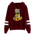 thumbnail image 2 of Femmes Automne Manches Longues Sweat-Shirt Lettres Pull à Capuche Tops Blouse, 2 of 3