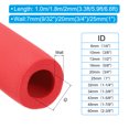 thumbnail image 2 of Unique Bargains 39.4'Length 0.98' ID Pipe Insulation, 1 Pcs 20mm Thickness, Red, 2 of 6