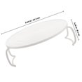 thumbnail image 2 of Hytrove 2Pcs Circular Microwave Oven Rack White ABS Layered Design Kitchen Accessory, 2 of 8