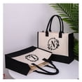 thumbnail image 3 of Decodeary Good Load Bearing Alphabet Beach Bag For Travel Large Storage Space Shopping Bag P flower, 3 of 6