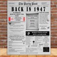 thumbnail image 5 of The Party Post 77th Birthday Party Decorations Poster Born in 1947, 5 of 5
