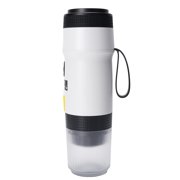 Multifunctional Portable Coffee Machine, 304 Stainless Steel Material Versatile Usage 3 in 1 Travel Coffee Maker for Camping Hiking RV OfficeWhite