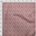 thumbnail image 4 of oneOone Tissu en Rayonne Rouge à Fleurs pour Robe Tissu Imprimé au Mètre 56 Pouces de Large, 4 of 4