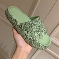 thumbnail image 5 of Cloud Slides for Women Cute Cartoon Print Shower Slippers Comfort Quick Drying Bath Sandals Soft Platform Sandals, 5 of 5