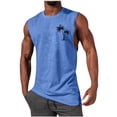 thumbnail image 1 of EGNMCR Débardeurs Homme Homme Décontracté Mode Chandail Sans Manches Col Rond Débardeur de Sport, 1 of 5