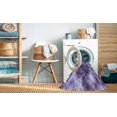 thumbnail image 2 of Ahgly Company Tapis d'Intérieur Lavable à la Machine, Carré, Transitionnel, Violet Mimosa Violet, Tapis de Zone, 3 Pieds Carré, 2 of 7