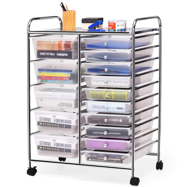 Fenge Dual Monitor Stand for Desk, 42.5in Large Monitor Riser for 2 Monitors, 2 Tier Computer Office Desk Top Shelf, Desktop Storage Stand for Laptop
