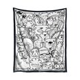 thumbnail image 1 of WUSUOWEI 1PC DIY Coloring Blanket,Color Your Own Blankets,Customizable Washable Colorings Blanket Kits,Coloring Mat,Creating Colorings Blankets for Adults,Art Activity Home Decoration, 1 of 6