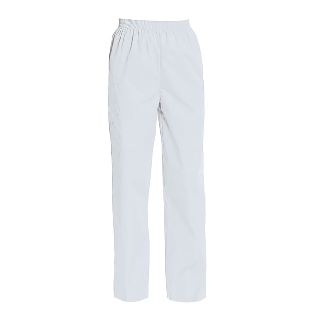 Women's Full Elastic Waist Cargo Scrub Pants