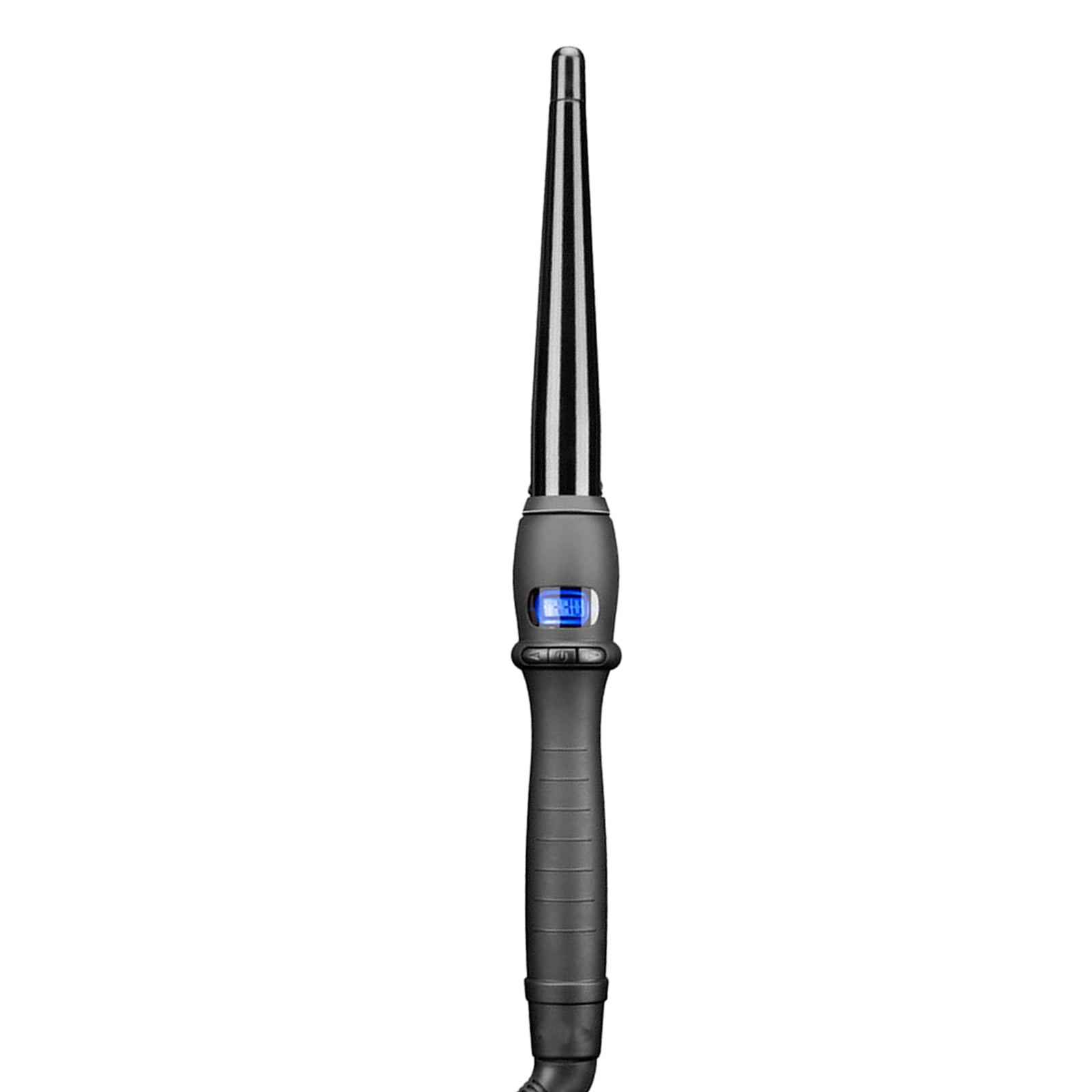 Yeacher Curling Wand Ceramic Tapered Curling Iron with LCD Screen & -slip Gripping Handle Hair Styling Wand Curler for Daily & Travel