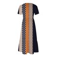 thumbnail image 4 of Ovzne Robes d'Été pour Femmes Robe de Plage Mode pour Femmes Manches Longues Col Rond T-Shirt Imprimé Blouse Ample Robe Robe de Printemps Manches Courtes Imprimée Liquidation, 4 of 4